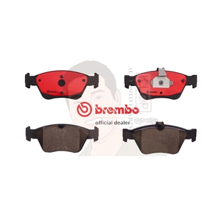 P50 023C ผ้าเบรก-F-แท้ BREMBO รุ่น Ceramic : BENZ C-Class (W202) 240 280 95-01 การันตีคุณภาพมาตรฐานโดย " เครอป อะไหล...