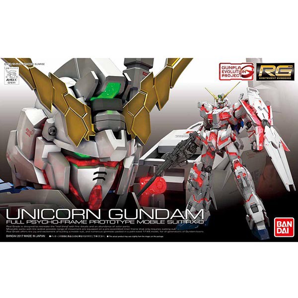 Bandai RG Unicorn Gundam 4573102616203 (Plastic Model)