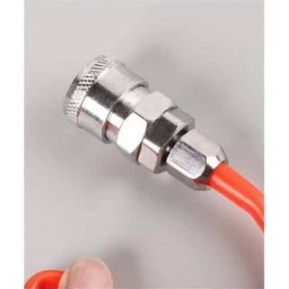 สายลม เติมลม ปั๊มลม พร้อมหัวต่อคอปเปอร์ PU HOSE ส้ม เหลือง น้ำเงิน ใส ดำ ขนาด 3/9/15เมตร