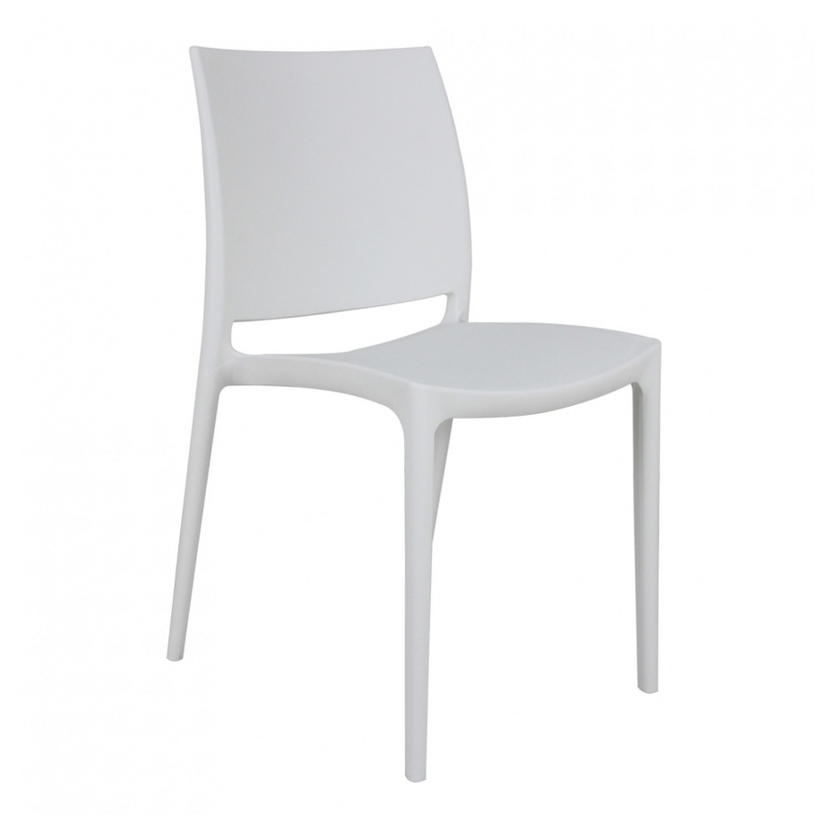 GlobalHouse Pulito เก้าอี้พลาสติก PP-686-W02 ขนาด 53x45x82.5ซม. สีขาว สินค้าของแท้คุณภาพดี