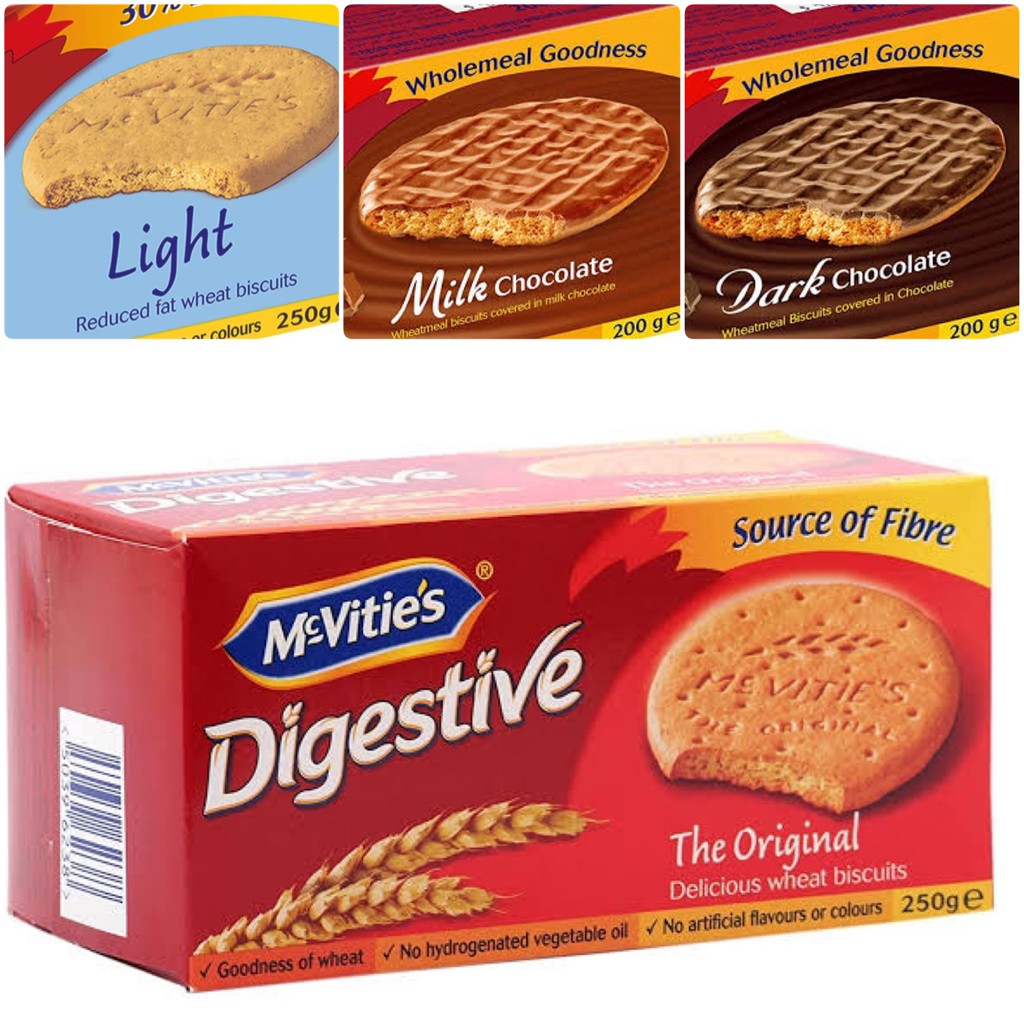 McVities Digestive Biscuit บิสกิตข้าวสาลี นำเข้าจากประเทศอังกฤษ