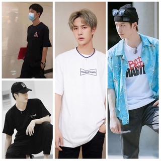 เสือยืดผู้ชาย - สั่งซื้อล่วงหน้าเสื้อยืดแฟชั่นสไตล์เย็นWangyiboWangyibo