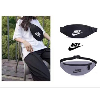 NIKE HERITAGE WAIST BAG (BA5750-010) กระเป๋าทรงคาดเอวและคาดหน้าอกสไตล์สปอร์ต