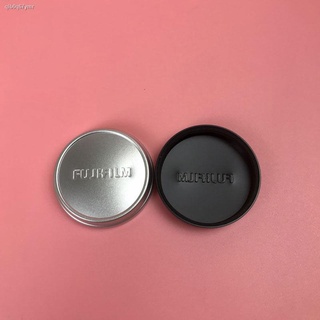 lens cap○Fuji original X100V X100F 100S X100T X100 ฝาครอบเลนส์สีเงินสีดำ ฝาครอบกระจกโลหะ