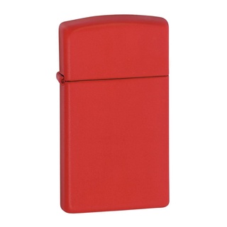 Zippo ไฟแช็กรุ่น 1633 Red Matte Slim ของแท้ รับประกันตลอดชีวิต นำเข้าและจำหน่ายโดยตัวแทนจำหน่าย