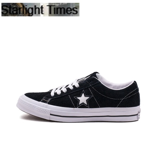 Converse One Star Ox Low Suede Black White