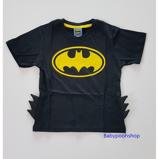 เสื้อยืดแขนสั้น Batman มีปีกข้าง สีดำ (ลิขสิทธิ์ไทย)