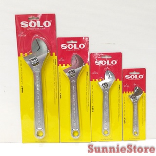 SOLO No.624 ประแจเลื่อน โซโล 6-12 นิ้ว กุญแจเลื่อน Adjustable Wrench