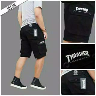 Celana Pendek Cargo Pria Gunung Casual Bahan Melar Big Size Jumbo