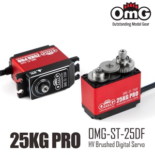 Omg 25kg PRO แปรงแรงบิดสูงเกียร์โลหะเต็มรูปแบบ HV Digital Standard Servo IP67 กันน้ำสำหรับรถยนต์ RC ระดับเริ่มต้น OMG-ST-25DF