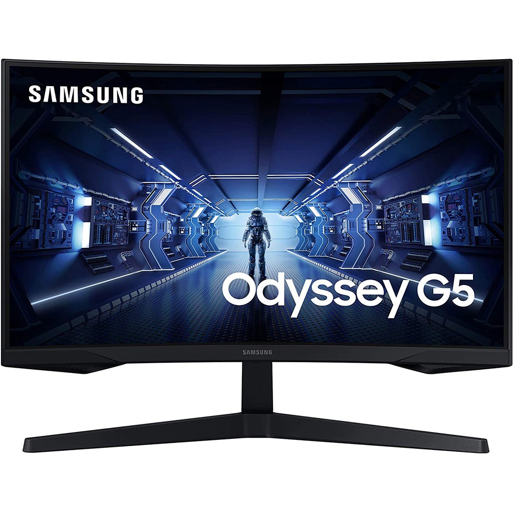 MONITOR 27" SAMSUNG G5 Odyssey Gaming Monitor 1000R Curved Screen, 2560 x 1440, 144Hz, 1ms, (LC27G55TQWEXXT) #จอมอนิเตอร