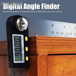 Ryo Tools เครื่องวัดมุมดิจิตอล Finder Led แสดงผลสแตนเลส 360 Measurer 200 มม.