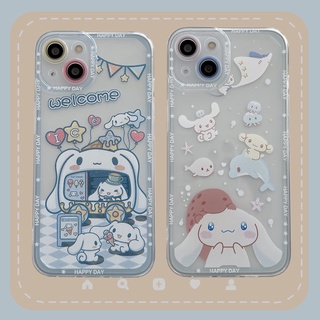 เคสใส แบบนิ่ม ลายสุนัขหูใหญ่ สําหรับ realme C35 C25 C3 C1 C2 5 5I 5S 6I c11 2021 c20 Narzo 30A C15 C12 C25S C31