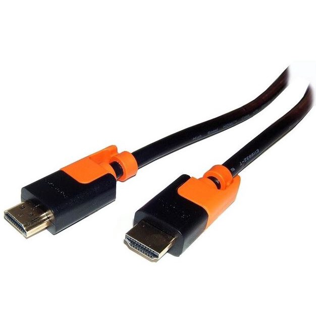 POWER SYNC (สายจอมอนิเตอร์) HDMI A WITH ETHERNET SUPPORTS 3D (GOLD-PLATED) 5.0 METER HDMI4-KR50-1