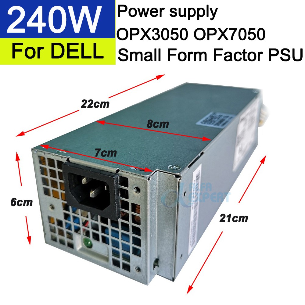 Power Supply  240W แบบ 6PIN+4PIN  For Original OPX 3050 7050  SFF Power Supply , 6F0T1, D5PCJ , W2DN4 , B240ES-00.