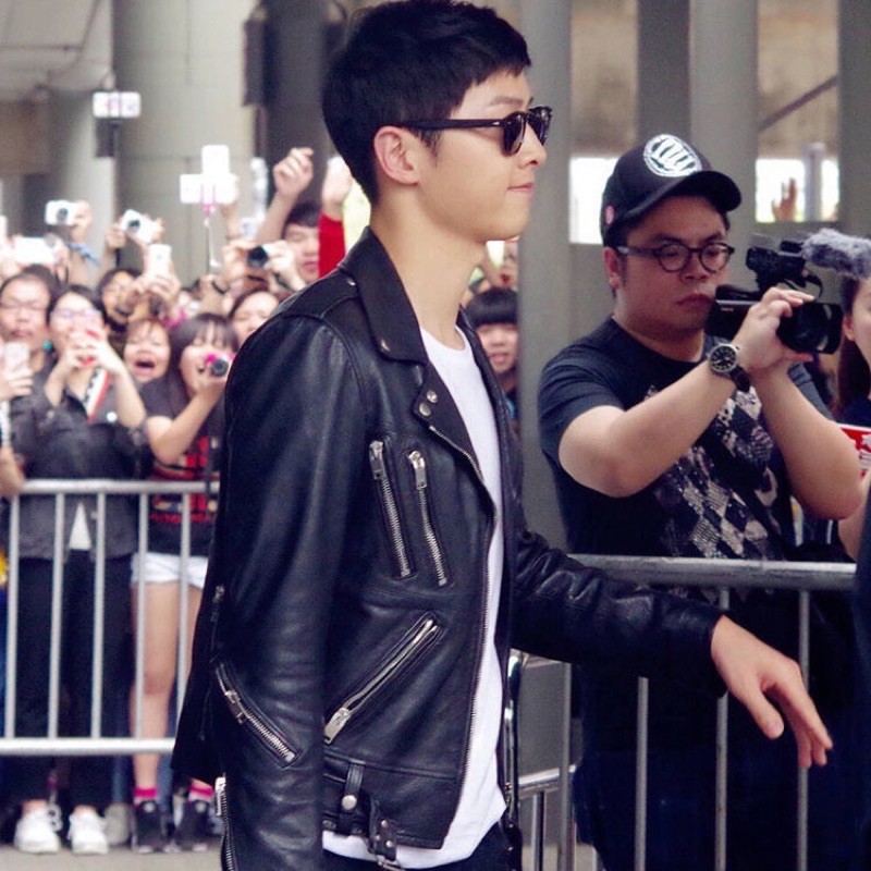 sale!!แจ็คเก็ตหนังแท้ zipper jacket เสื้อหนังวัวธรรมชาติ พรีออเดอร์