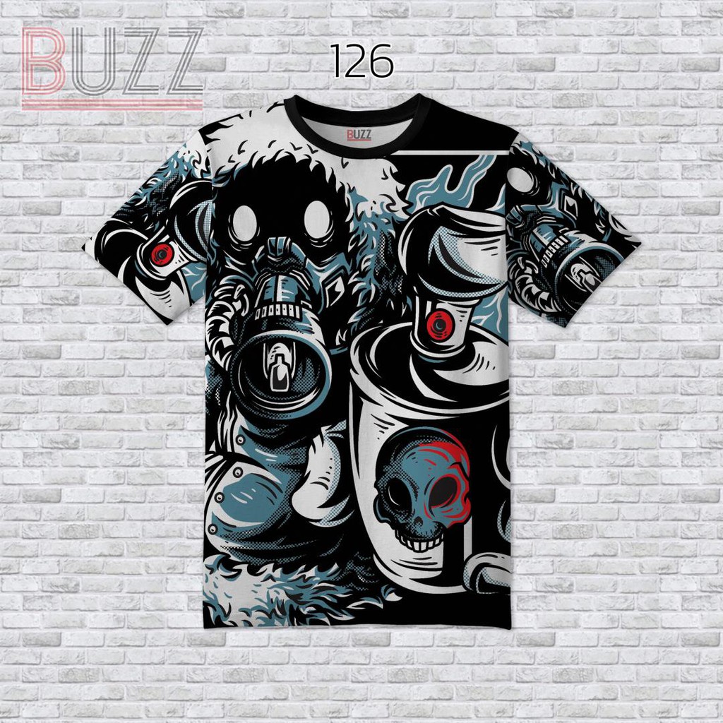 [S-4XL] เสื้อยืดแฟชั่น พิมพ์ลาย หน้า-หลัง ใส่ได้ทั้ง ชาย หญิง สาวอวบ อ้วน บิ๊กไซส์ BUZZ-126 – โปรปัง