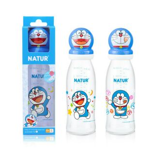 Natur ขวดนมลายDORAEMON  PP 8oz (คละลาย) 1ขวด