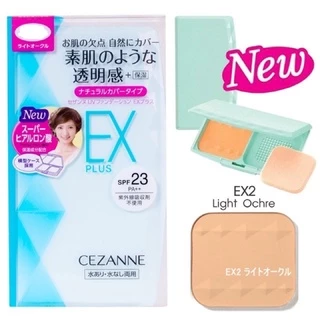 🇯🇵ของแท้100%>>แป้งผสมรองพื้น CEZANNE foundation powder EX plus EX premium UV