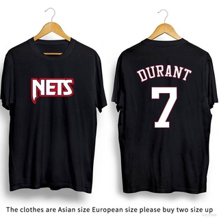 เสื้อยืดคอกลม พิมพ์ลาย Ellen NBA Brooklyn Nets Kevin Durant สีดํา สีขาว สําหรับผู้ชาย และผู้หญิง