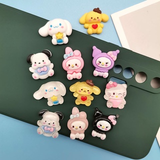 1Pcs คริสตัล 3D Sanrio Kuromi My Melody กาวเรซิ่น การ์ตูนน่ารัก 3D DIY สําหรับตกแต่งเล็บ เคสโทรศัพท์ อุปกรณ์เสริมกล่องเครื่องเขียน