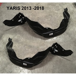 พลาสติกซุ้มล้อ หน้า toyota YARIS ปี 2013 - 2016 เทียบแท้