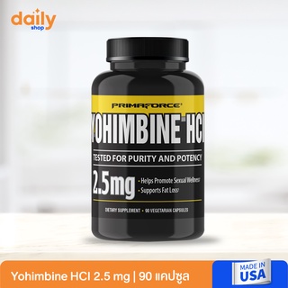 (ล็อตใหม่พร้อมส่ง) Primaforce, Yohimbine HCl, 2.5 mg, 90 แคปซูล