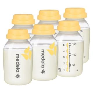 ถ้วยเก็บน้ำนม Medela Breast Milk Collection and Storage Bottles, 5 Oz, 6 ขวด