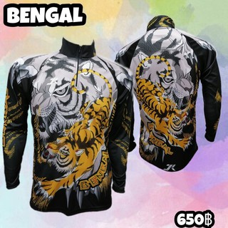 เสื้อตกปลา JK Thailand  เสื้อสำหรับกีฬากิจกรรมกลางแจ้ง ลาย BENGAL ป้องกันรังสี UV 80% แห้งเร็ว