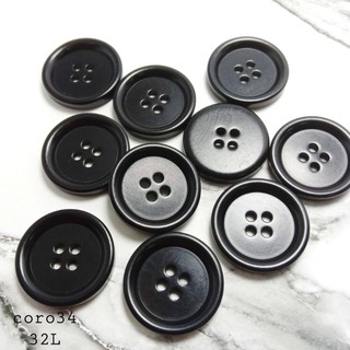 💥งานแพง💥กระดุมสูทโคโรโซ่สีดำ ขนาด 20 มิล งานพรี่เมี่ยม ติดสู…