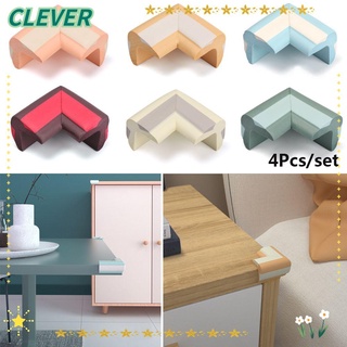 CLEVER 4pcs Soft Corner Guards Kindergarten Desk Corner Protect Table Edge Protector Foam Bumper Children Protection Fashion Home Furniture Against Collision Kids Security Baby Safety/Multicolor