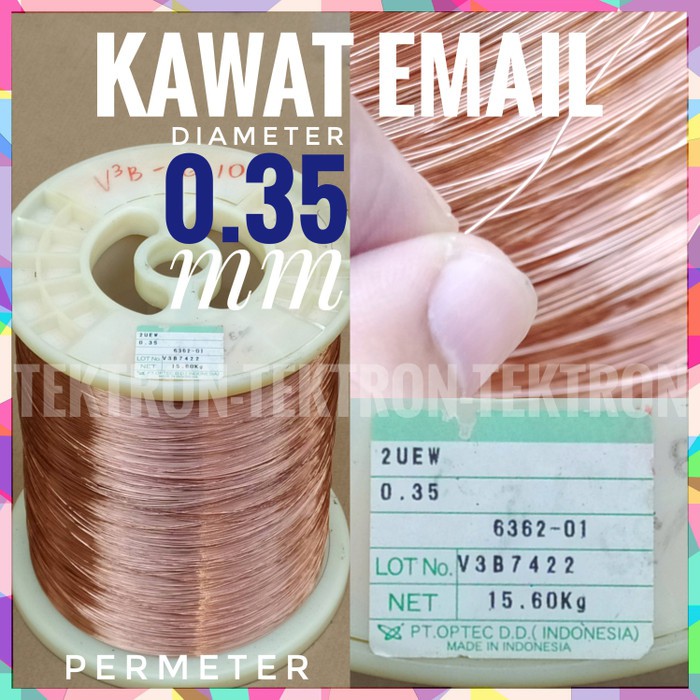 0.35 มม.ลวดทองแดง Email Coil Transformer มอเตอร์จัมเปอร์ต่อเมตร min 10mtr