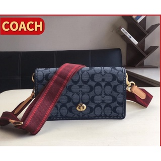 Coach กระเป๋าโค้ชยี่ห้อวินเทจ, กระเป๋า crossbody, กระเป๋าลำลอง, กระเป๋าสะพายไหล่