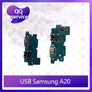 USB Samsung A20/A205 อะไหล่สายแพรตูดชาร์จ แพรก้นชาร์จ Charging Connector Port Flex Cable（ได้1ชิ้นค่ะ) QQ service