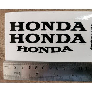 สติ๊กเกอร์ HONDA สีดำ พื้นใส