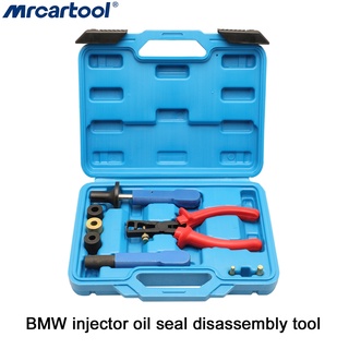 MRCARTOOL BMW หัวฉีดน้ํามันเชื้อเพลิงติดตั้งซีลน้ํามันและถอดชุดเครื่องมือสําหรับ BMW N55 N63 S55 S63 B38 B48 เครื่องมือซ่อมรถ