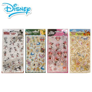 สติ๊กเกอร์ลายการ์ตูน Disney มินนี่&amp;มิกกี้&amp;หมีพู&amp;เจ้าหญิง (จำนวน 1 แผ่น)