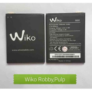 แบตเตอรี่ Wiko Pulp,Robby(5251),Jerry 2(2610),Jerry 3,Lenny 4,Lenny 4 Plus,Rainbow Jam 4G,Kenny,Pulp,Tommy 3