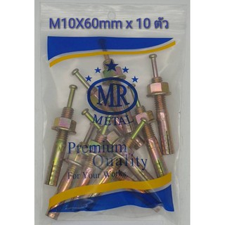 พุกตะปู MR เบอร์ M10x60 mm จำนวน 10 ตัว