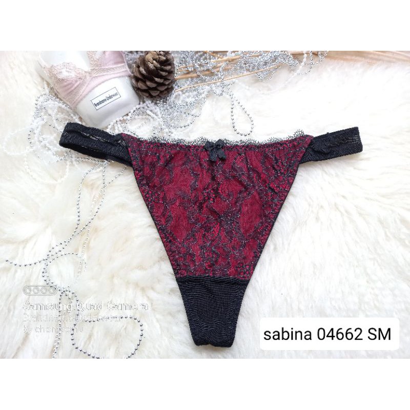 Sabina Size XS, S,M,L,XL ชุดชั้นใน/ชั้นกางเกงในทรงจีสตริง(G-string) 04662