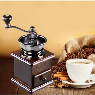 ☕️ เครื่องบดกาแฟ เครื่องบดกาแฟมือหมุน Coffee Grinders (กล่องไม้คลาสสิค) **พร้อมส่ง**