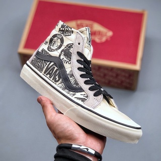 Vans Sk8-Hi รองเท้าผ้าใบลําลอง สําหรับผู้ชาย ผู้หญิง เหมาะกับการเล่นกีฬา -1654