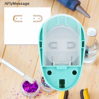 Aflymessage เครื่องเจาะกระดาษ ต่างหู การ์ด งานฝีมือ พิมพ์ลายผ้าดิบ DIY