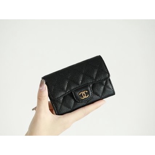 [ทักแชทก่อนสั่งซื้อ] Chanel  กระเป๋าเล็ก  chanelคลาสสิก hass caviar  ขนาด: 7.5x11.3x2.1cm