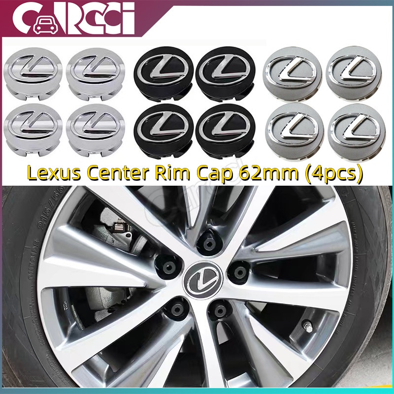 4pcs สําหรับ Lexus ล้อ Center Hub Cap 62 มม.ป้ายล้อเหมาะสําหรับ Lexus RX270 RX300 ES240 ES350 IS250 IS300 IS350 RX300