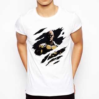 [100% Cotton] เสื้อยืดลําลอง แขนสั้น พิมพ์ลายอนิเมะ One punch man Saitama 2022 สําหรับผู้ชาย