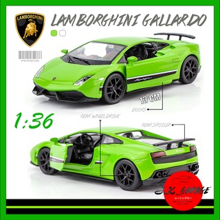 jk_garage 🚗🇯🇵 โมเดลรถเหล็ก 1/36  Lamborghini Gallardo LP 570-4 Superleggera โมเดลรถยนต์ รถโมเดลเหล็ก