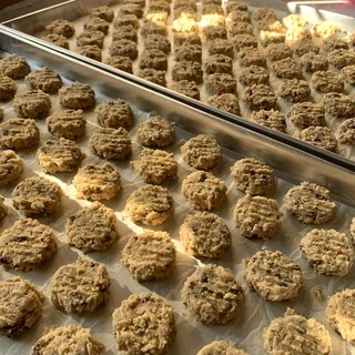 คุกกี้สามสหาย (คุกกี้ข้าวโอ๊ตเม็ดมะม่วง) สูตรหวานน้อย *มี3รสชาติ* - ขนมคุณละออ