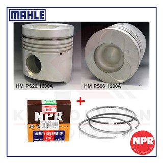 MAHLE ลูกสูบ+แหวน NPR สำหรับ HINO V8 32V รุ่นเครื่อง F17D