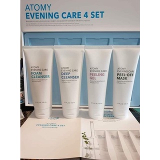 Atomy Evening Care 4 Set ชุดดูแลผิวหน้าจากเกาหลี ชุดทำความสะอาดผิวหน้า ชุดผิวหน้ายกกระชับ ผิวหน้า V-shaped